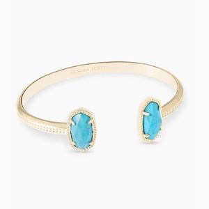 Kendra Scott Gold Turquoise Cuff Bracelet